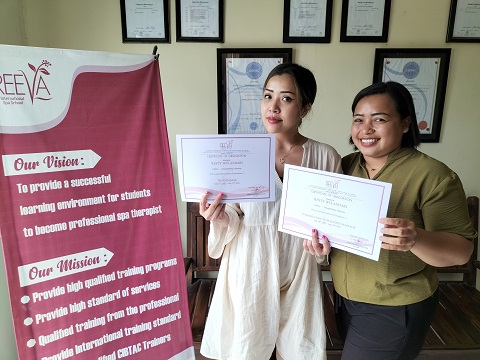 Reeva Bali Spa School Student